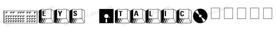 Keys Italic字体转换